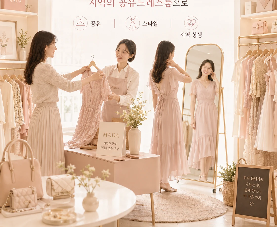 마드아 공유 드레스룸 경험 콘셉트
