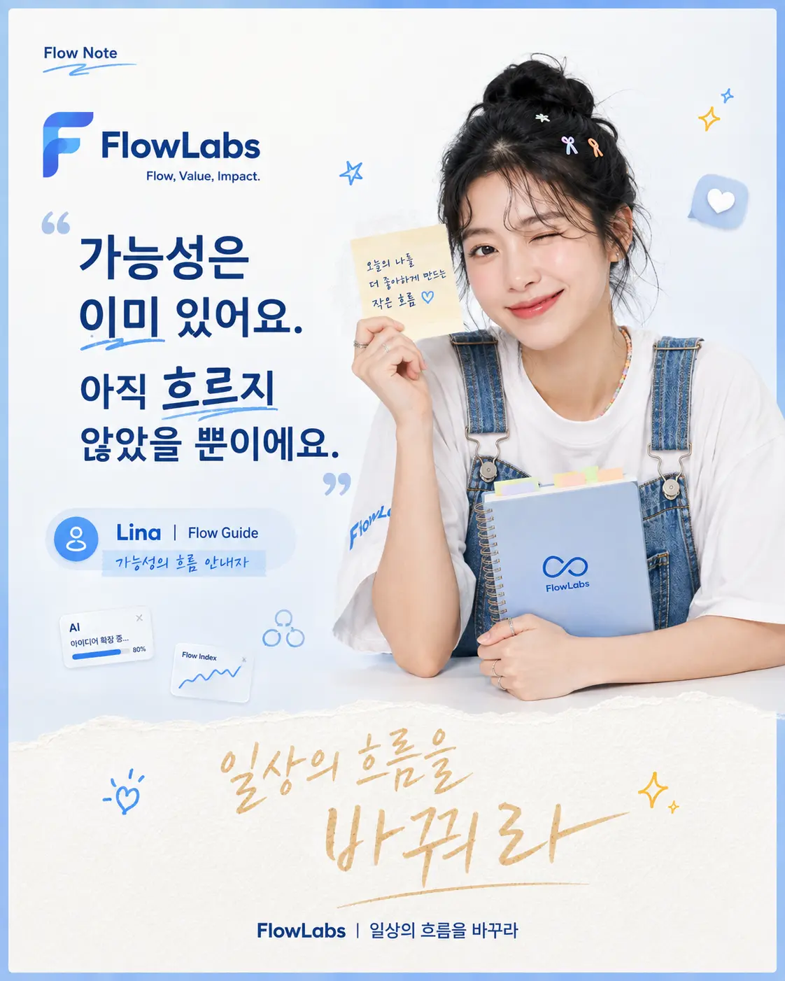 리나의 Flow Note, 가능성은 이미 있었어요. 아직 흐르지 않았을 뿐이에요.